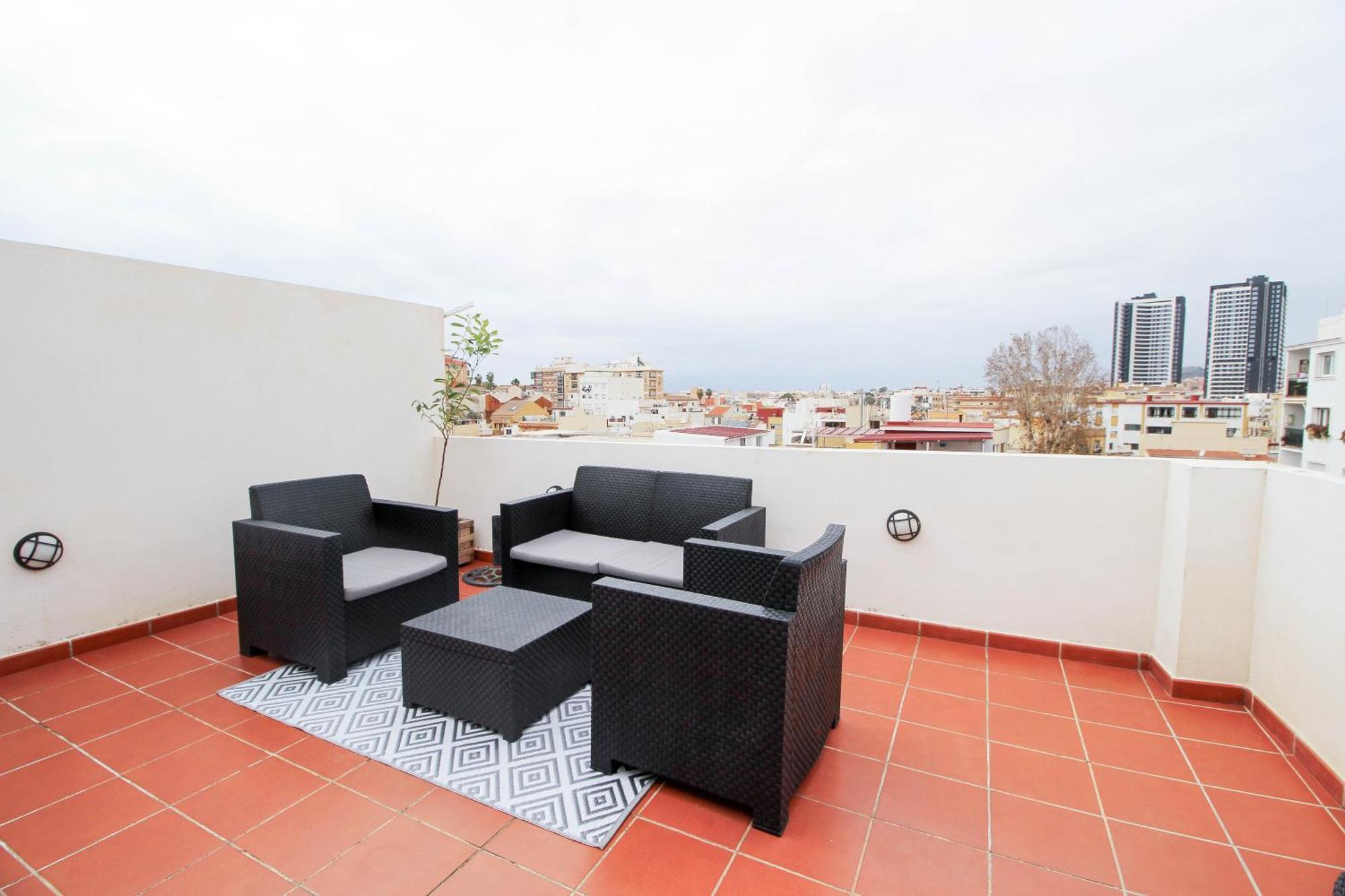 Barcelo 30, Terrace, Center, Garage On Request, Quite Neighborhood, Ba Apartment Malaga Ngoại thất bức ảnh